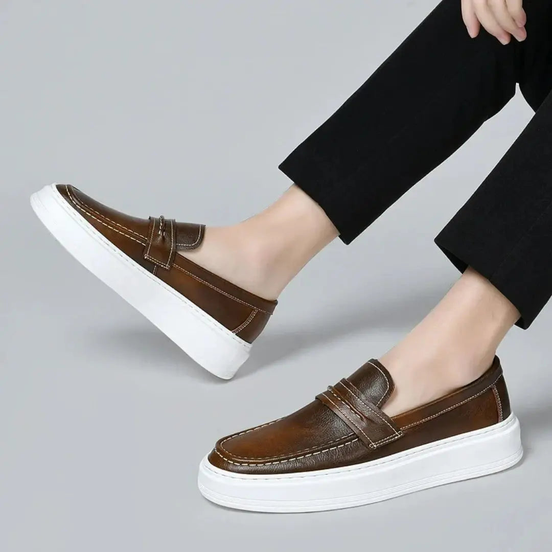 Whitfield - Refined Leather Penny Loafer