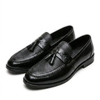The Carver Men's Leather Basketweave Loafer