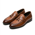 The Carver Men's Leather Basketweave Loafer