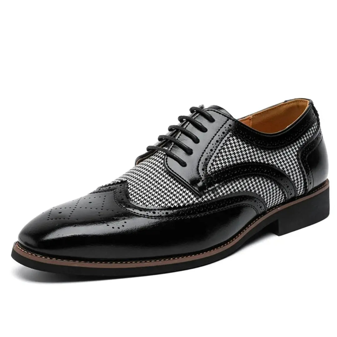 Ashcombe - Houndstooth Wingtip Derby