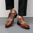 Ashcombe - Houndstooth Wingtip Derby