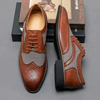 Ashcombe - Houndstooth Wingtip Derby