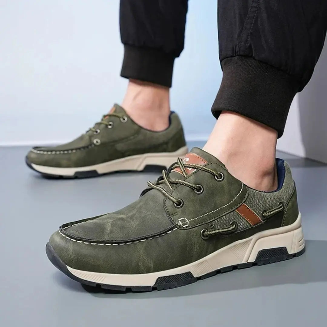 Ozark - Casual Moc-Toe Leather Shoe
