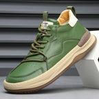 Alberti Men's Leather Trainers - Olympus London
