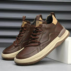 Alberti Men's Leather Trainers - Olympus London