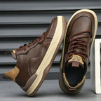 Alberti Men's Leather Trainers - Olympus London