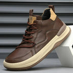 Alberti Men's Leather Trainers - Olympus London