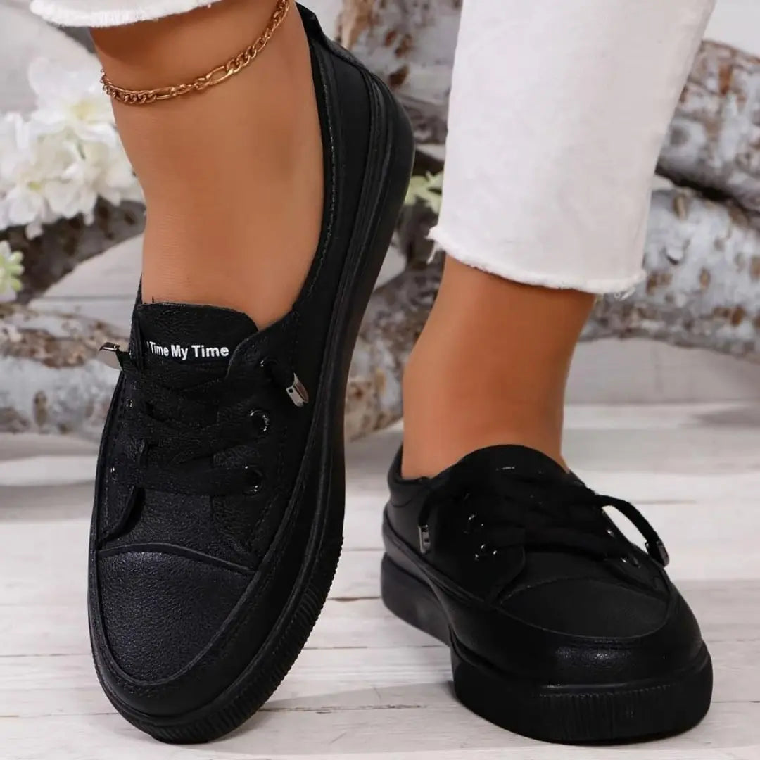 Alessia - Women's Classic Orthopedic Insoles Laced Shoes