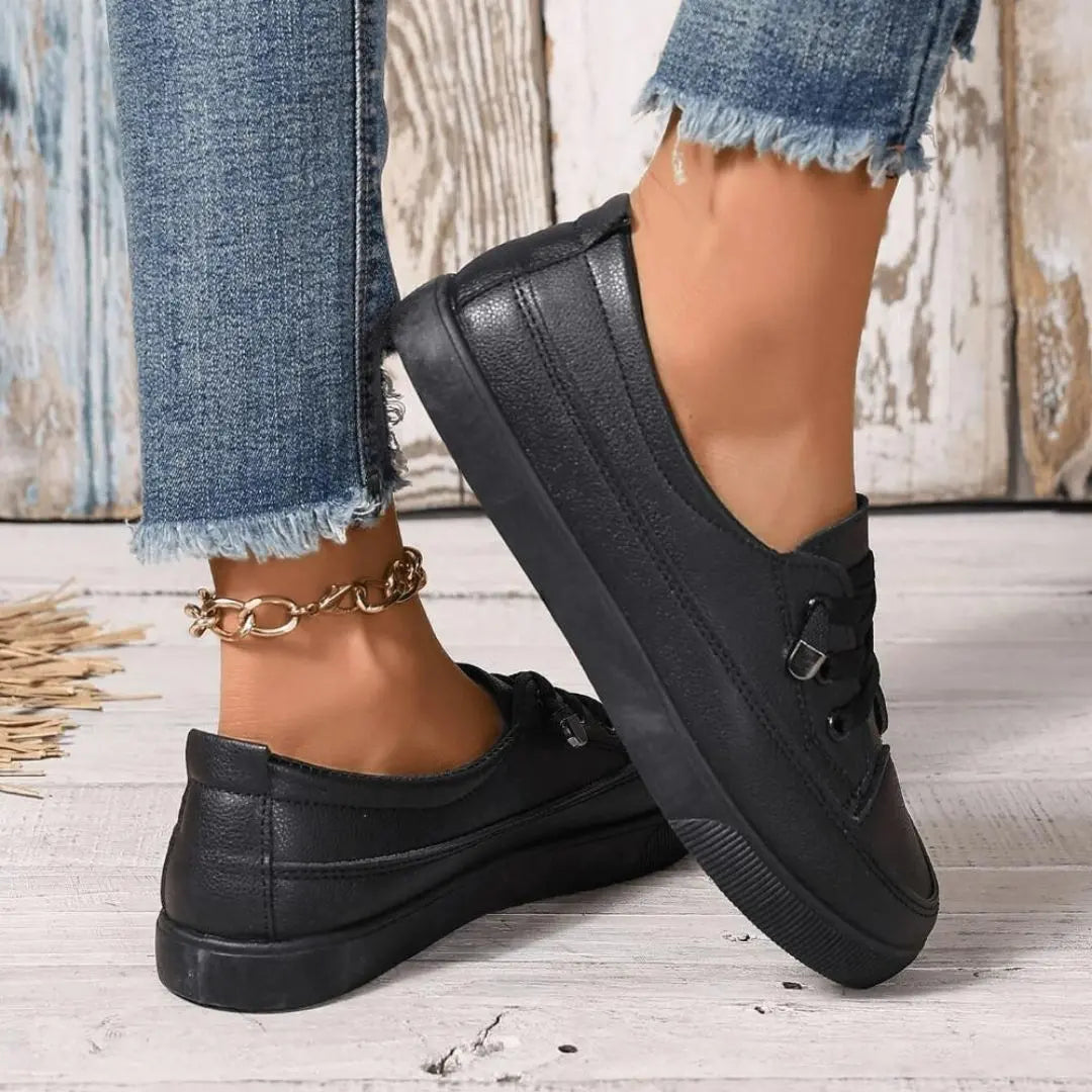 Alessia - Women's Classic Orthopedic Insoles Laced Shoes