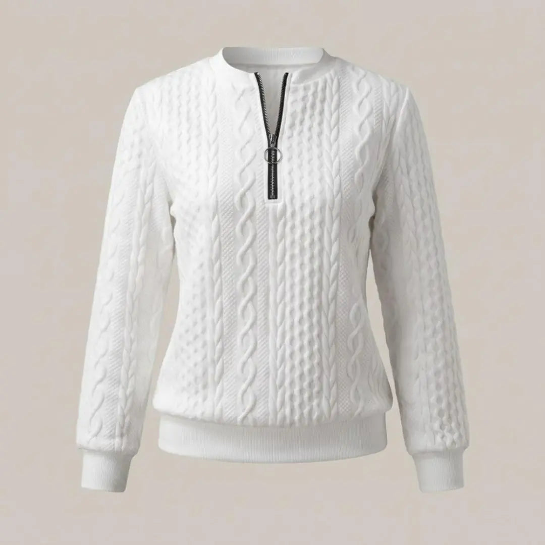 Amy Women's Sweater With Zipper