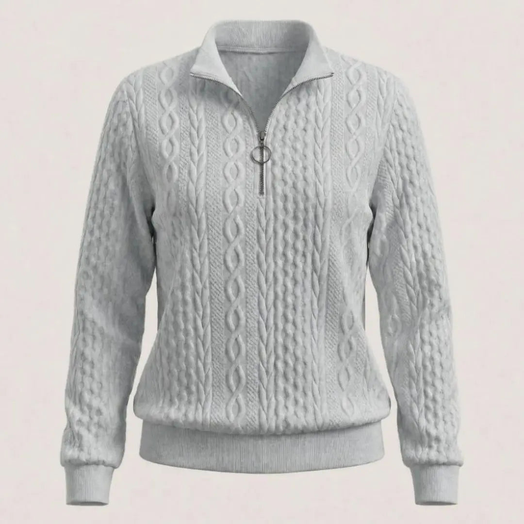 Amy Women's Sweater With Zipper