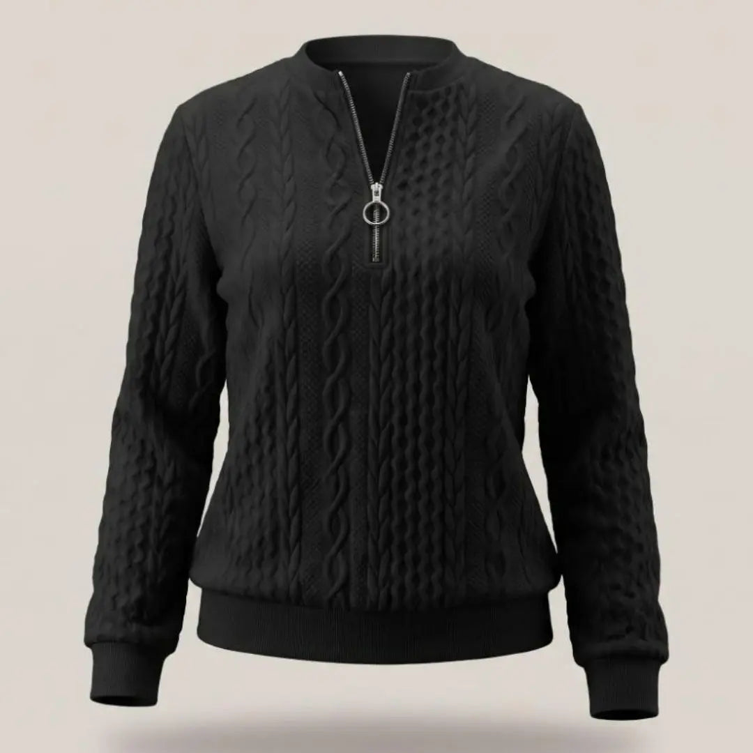 Amy Women's Sweater With Zipper