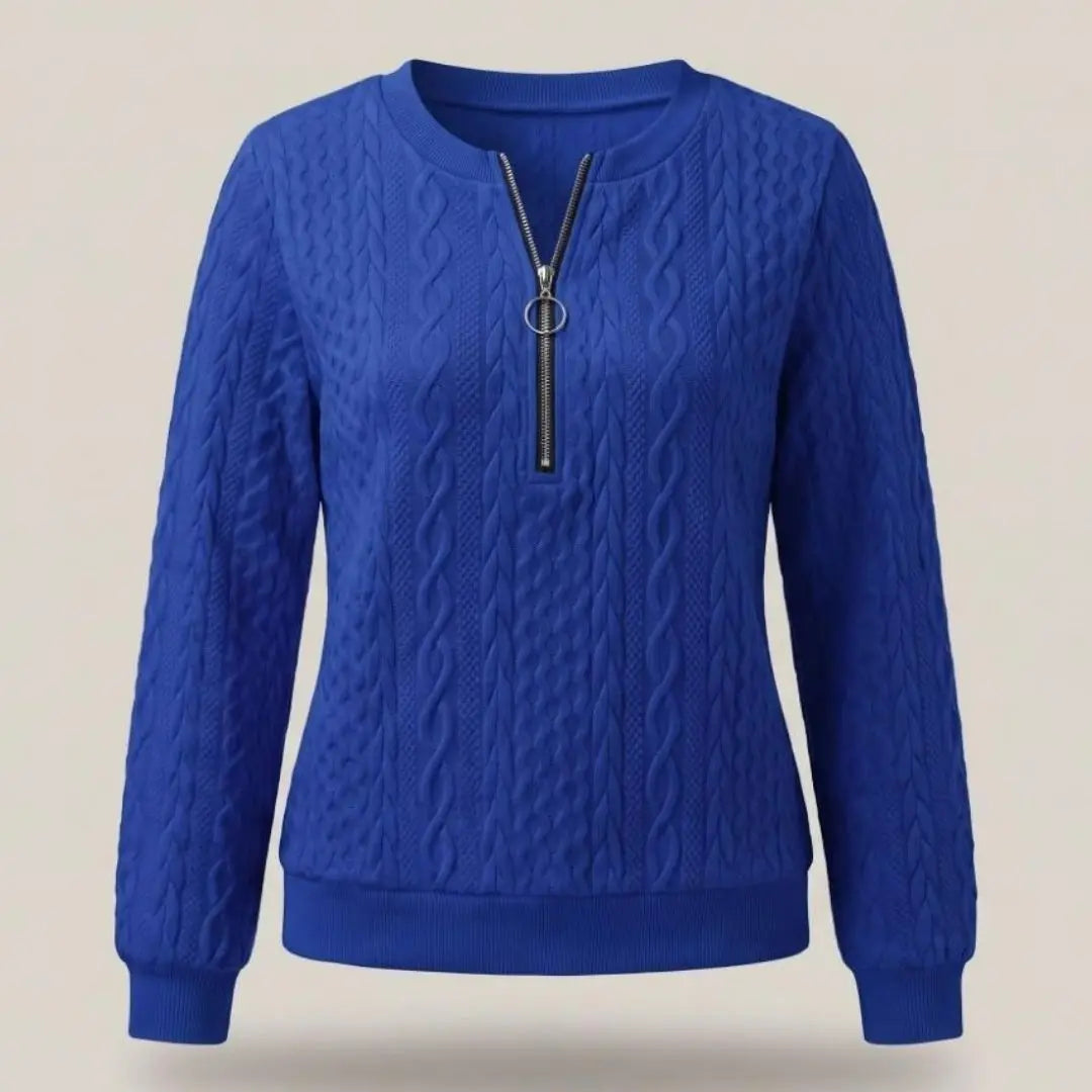 Amy Women's Sweater With Zipper