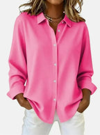 Bellara - Women's Elegant Button Collar Blouse