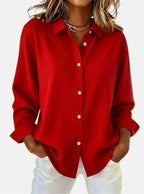 Bellara - Women's Elegant Button Collar Blouse