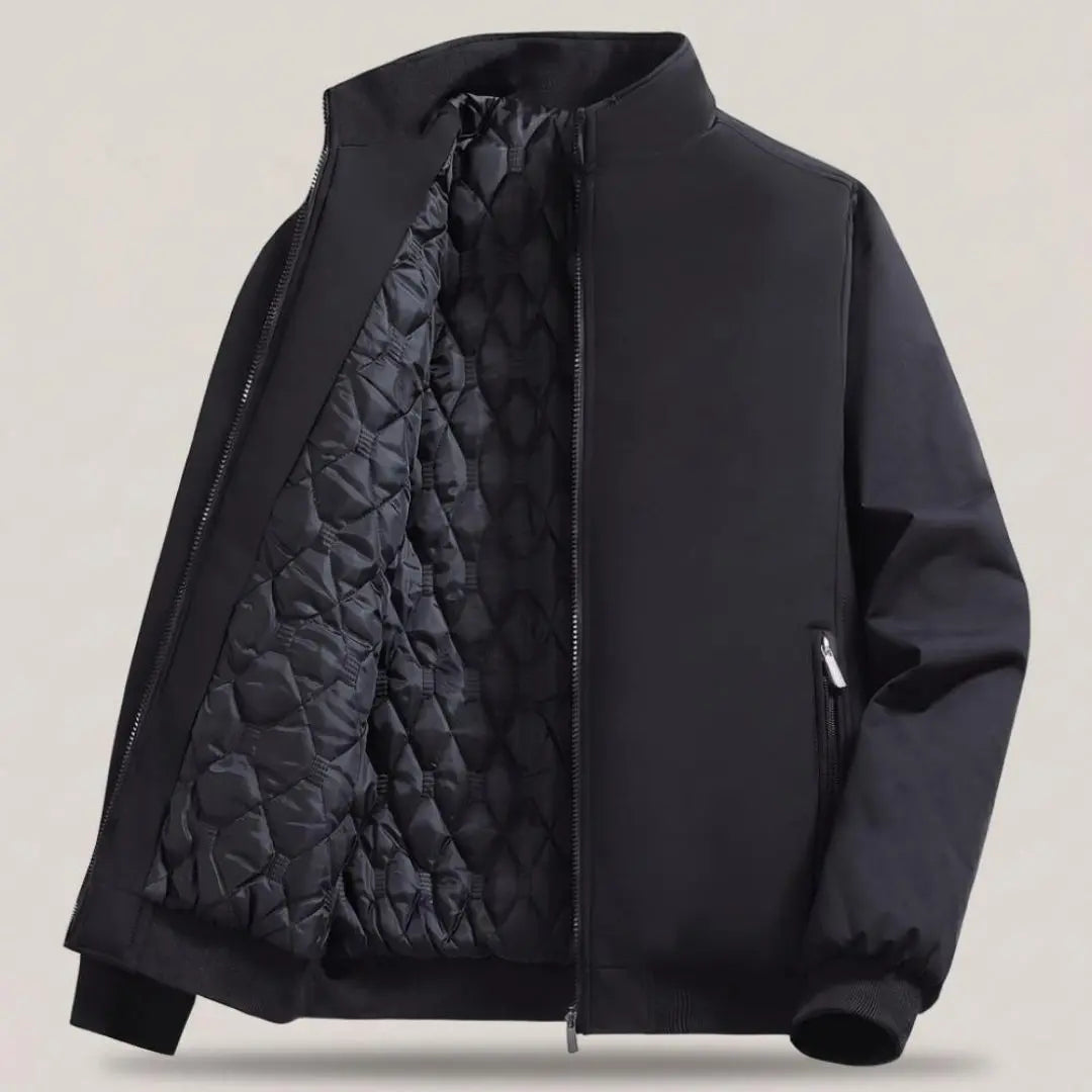 Classic Men's Quilted Bomber Jacket