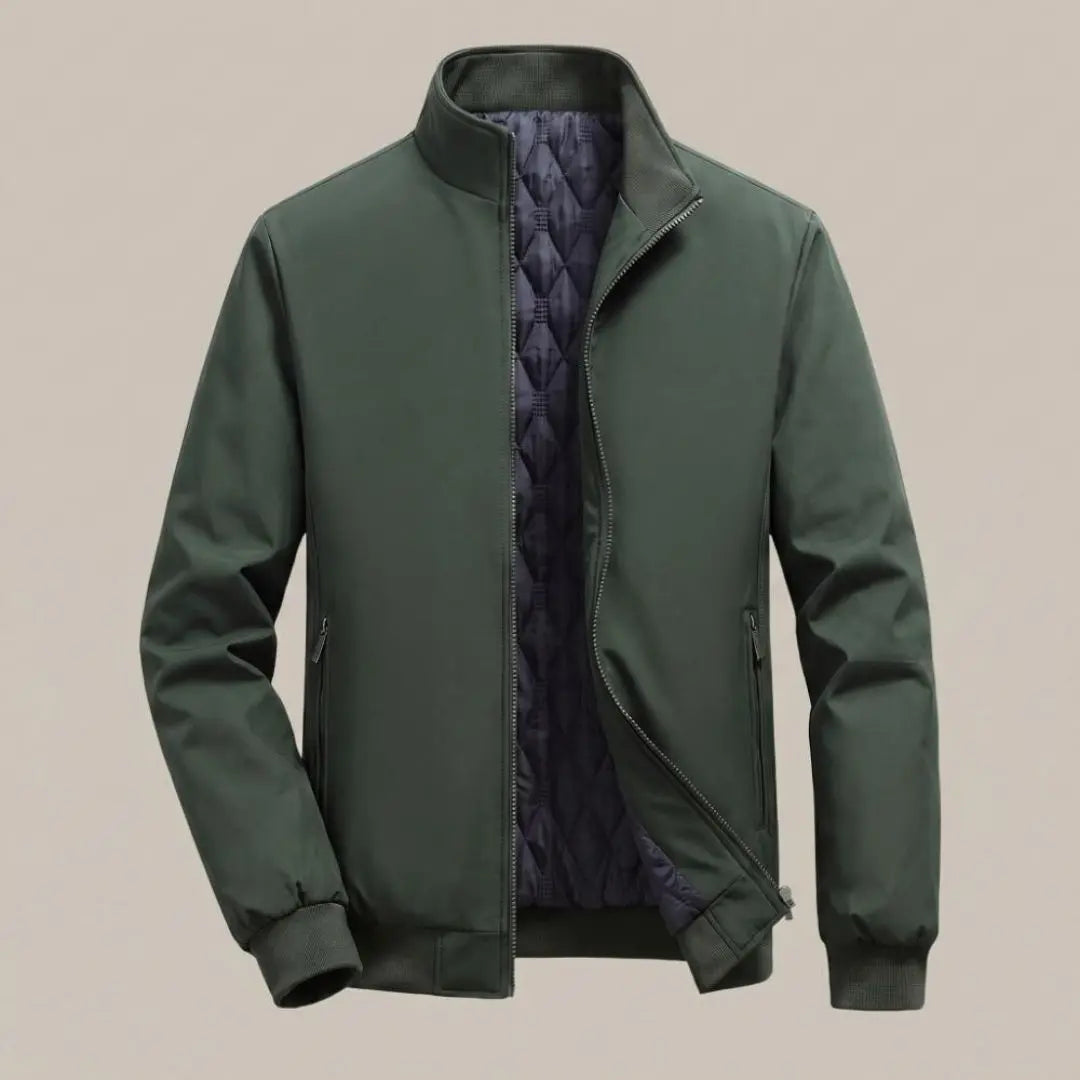 Classic Men's Quilted Bomber Jacket