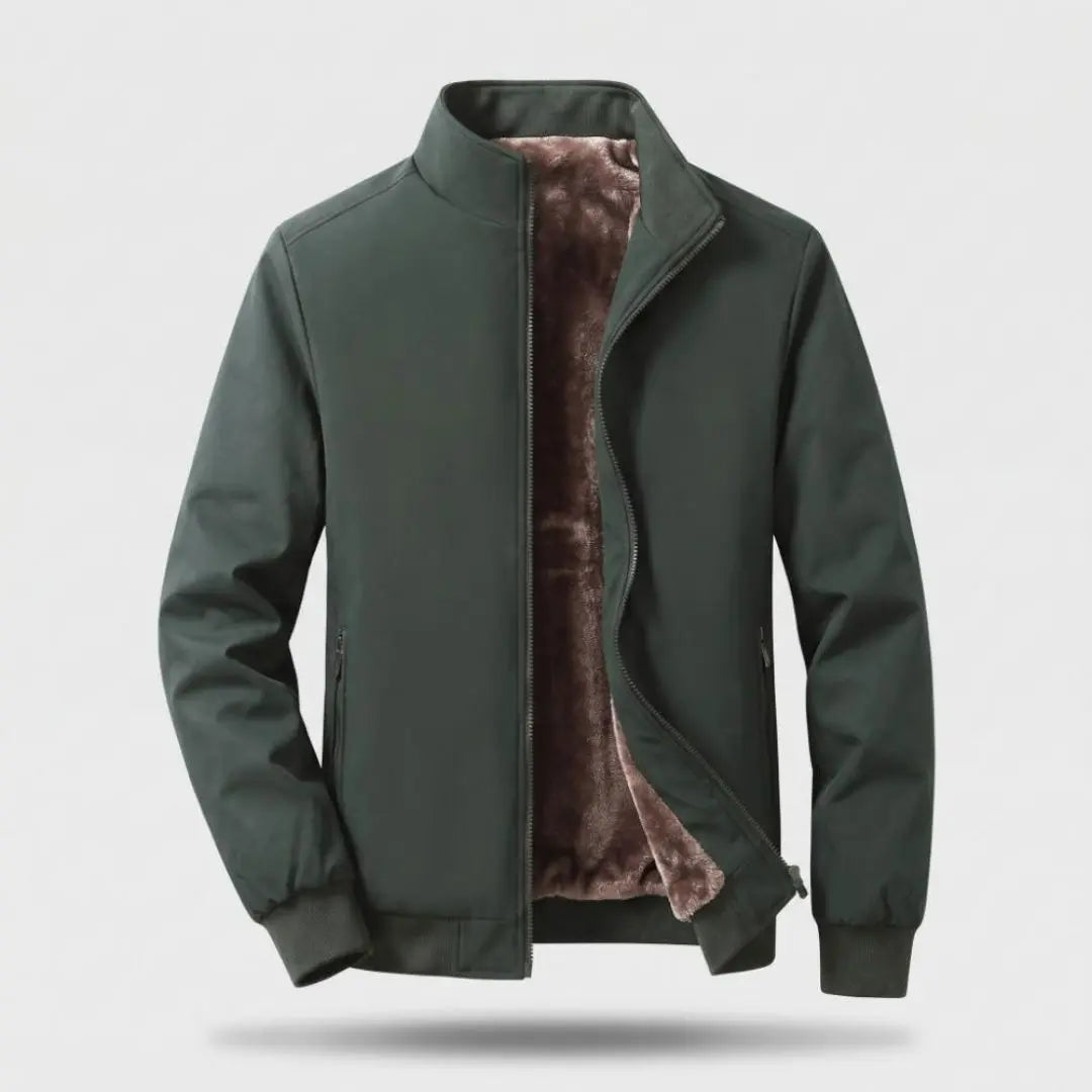 Classic Men's Quilted Bomber Jacket