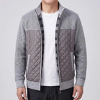 Classic Men's Quilted Knit Jacket