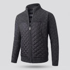 Classic Men's Quilted Knit Jacket