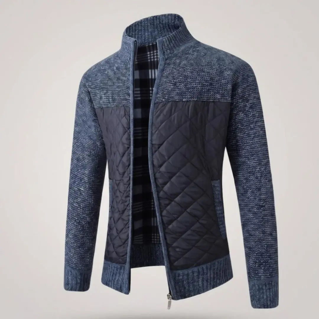 Classic Men's Quilted Knit Jacket