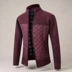 Classic Men's Quilted Knit Jacket
