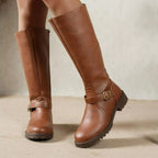 Clementine - Women's Comfortable Retro Low Heel Boots