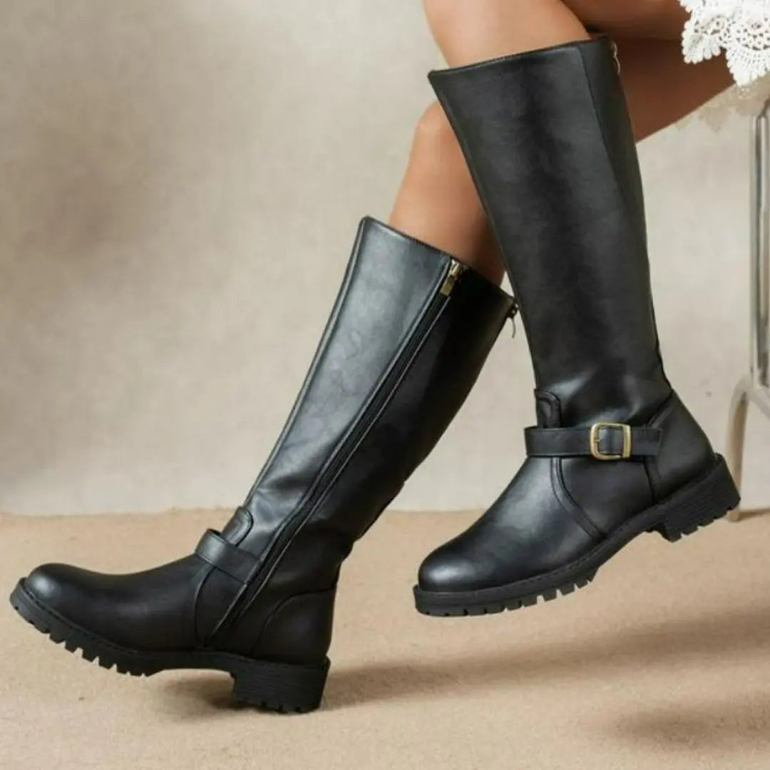 Clementine - Women's Comfortable Retro Low Heel Boots