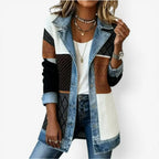 Elaine - Elegant Layered Collar Button Jacket