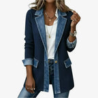 Elaine - Elegant Layered Collar Button Jacket