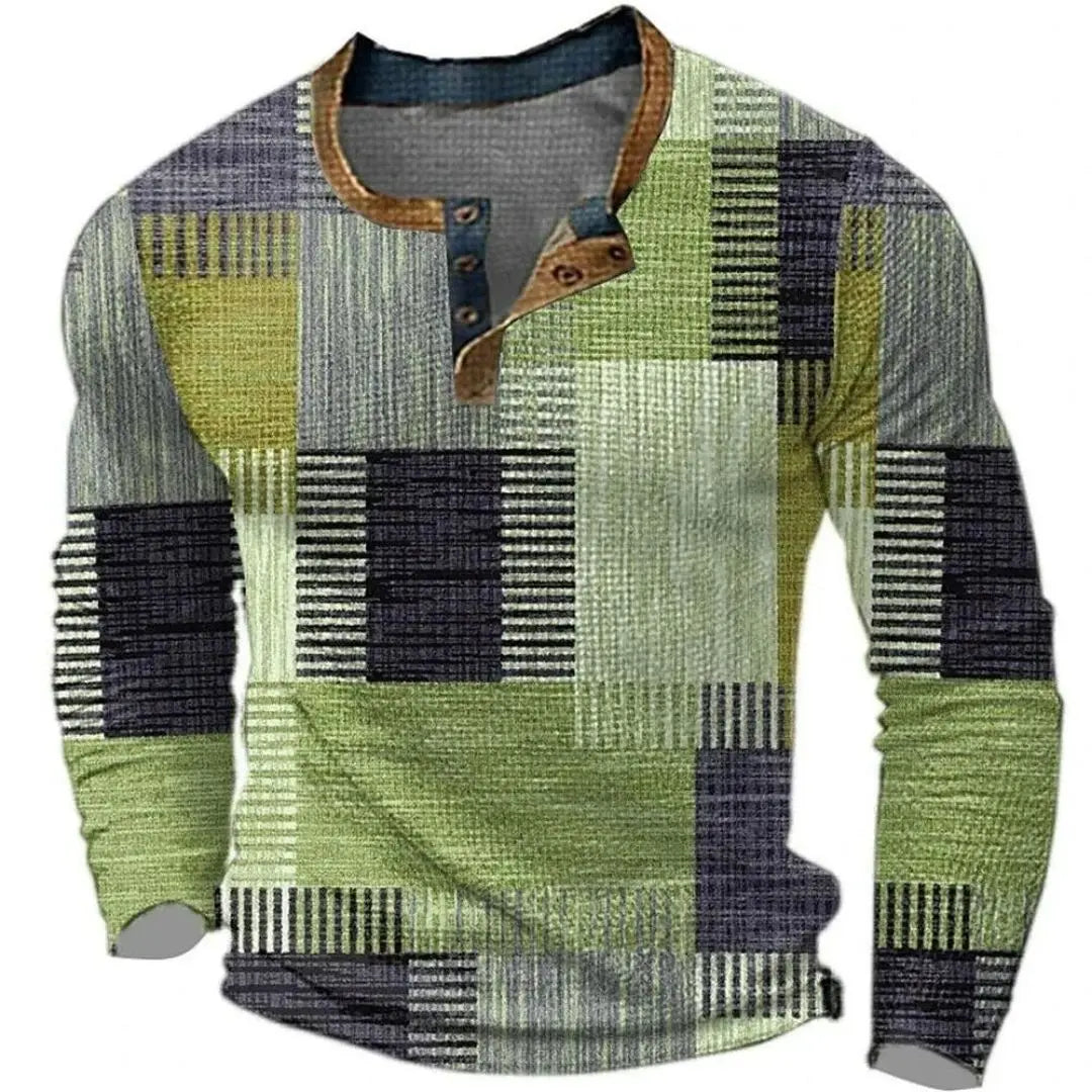 George - Men's Colorful Long Sleeve Shirt