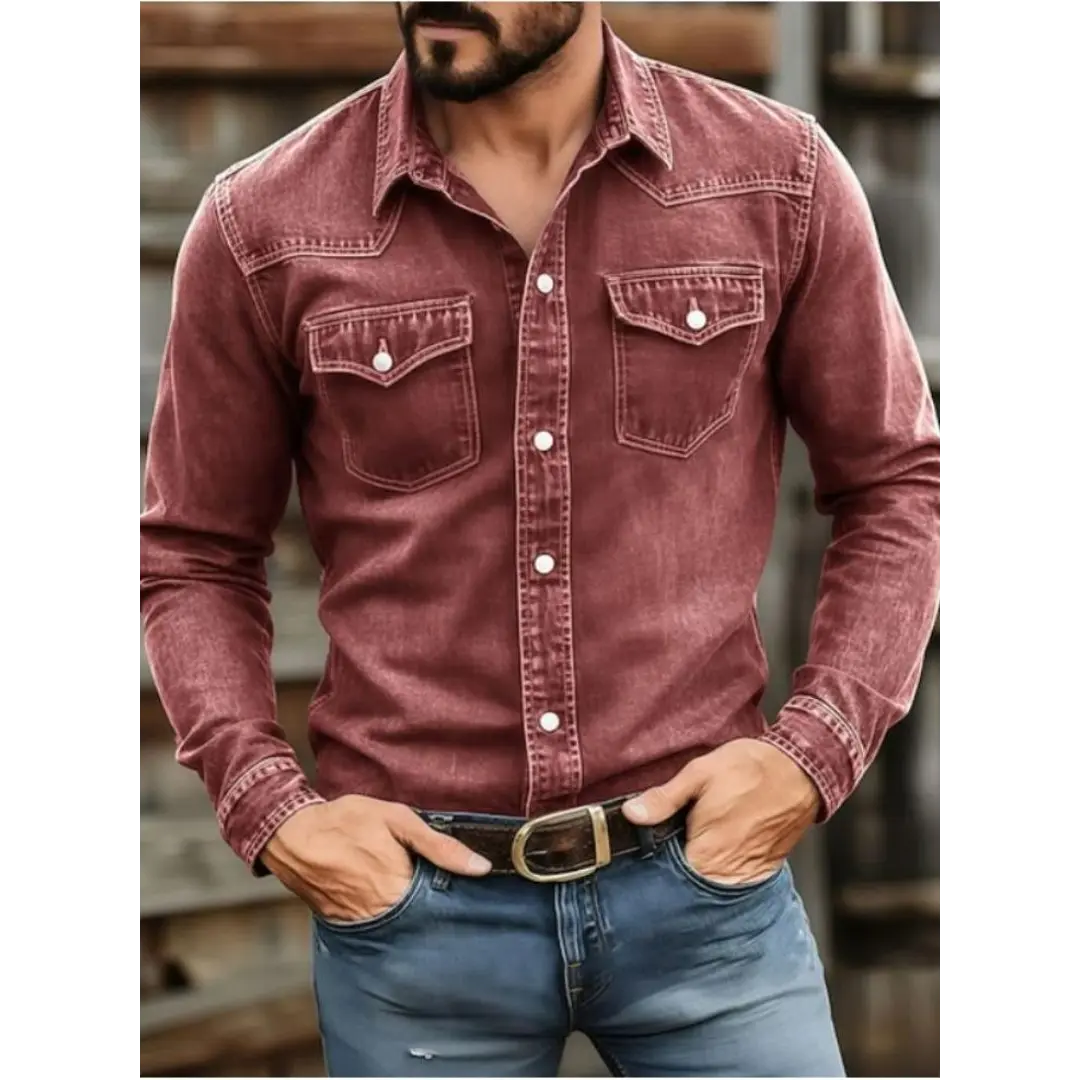 Grayson - Men's Classic Button Up Long Sleeve Shirt