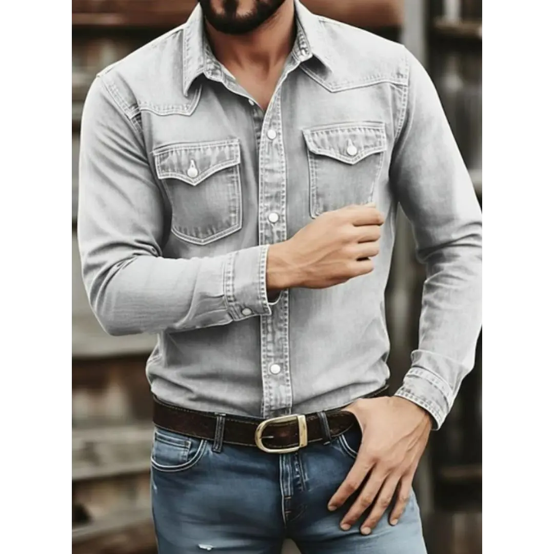 Grayson - Men's Classic Button Up Long Sleeve Shirt
