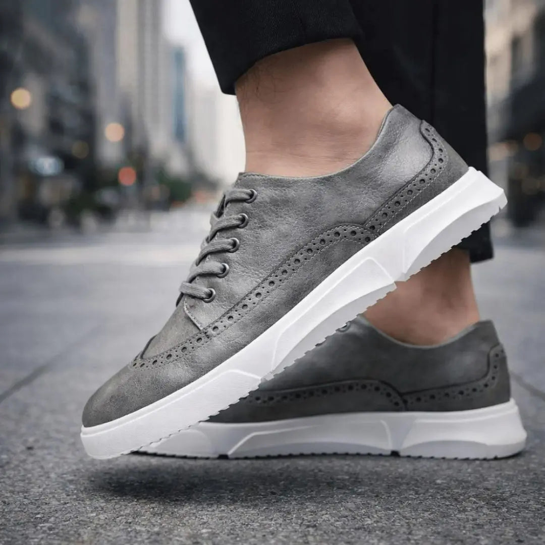 Harrington Men's Leather Trainers - Olympus London