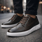 Harrington Men's Leather Trainers - Olympus London