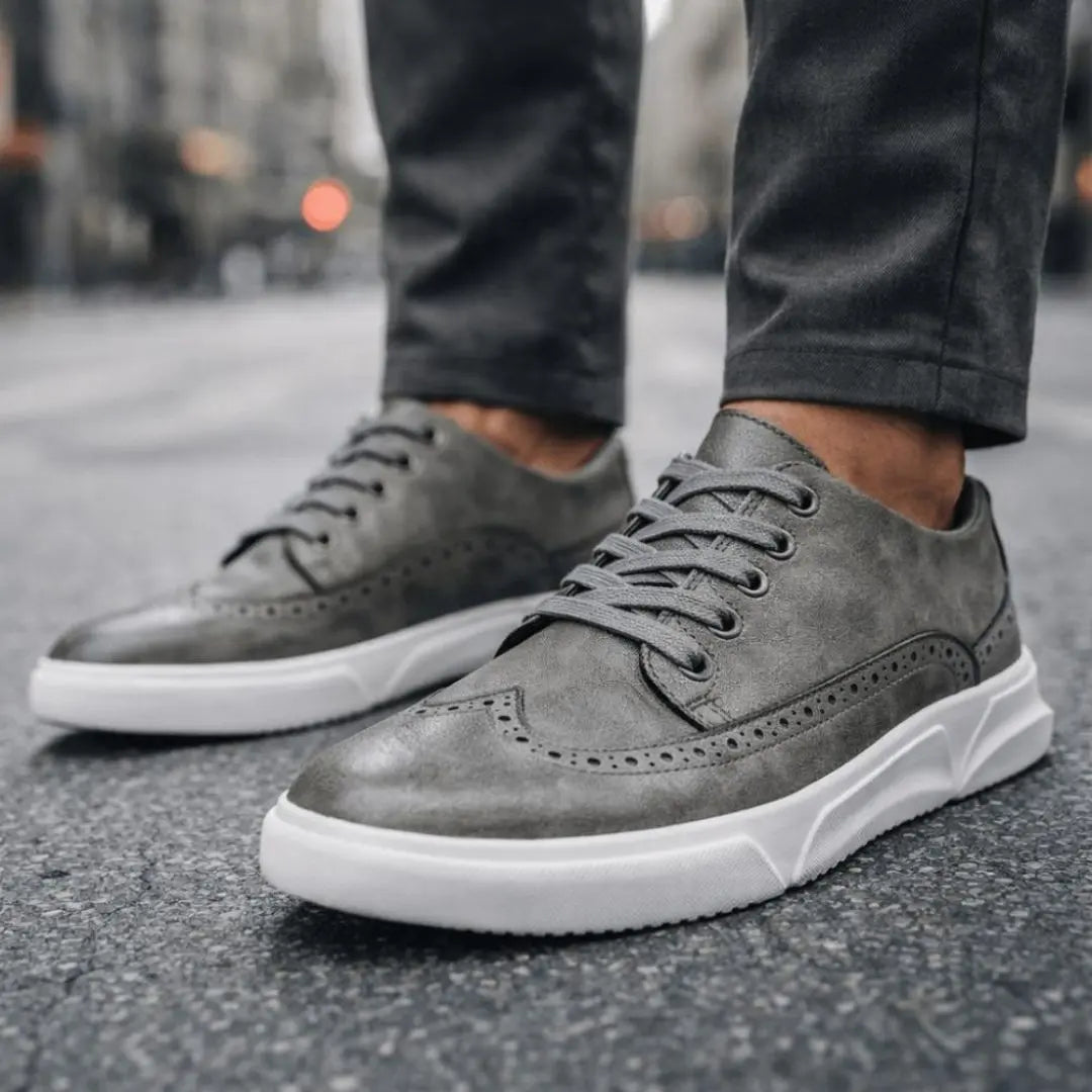 Harrington Men's Leather Trainers - Olympus London