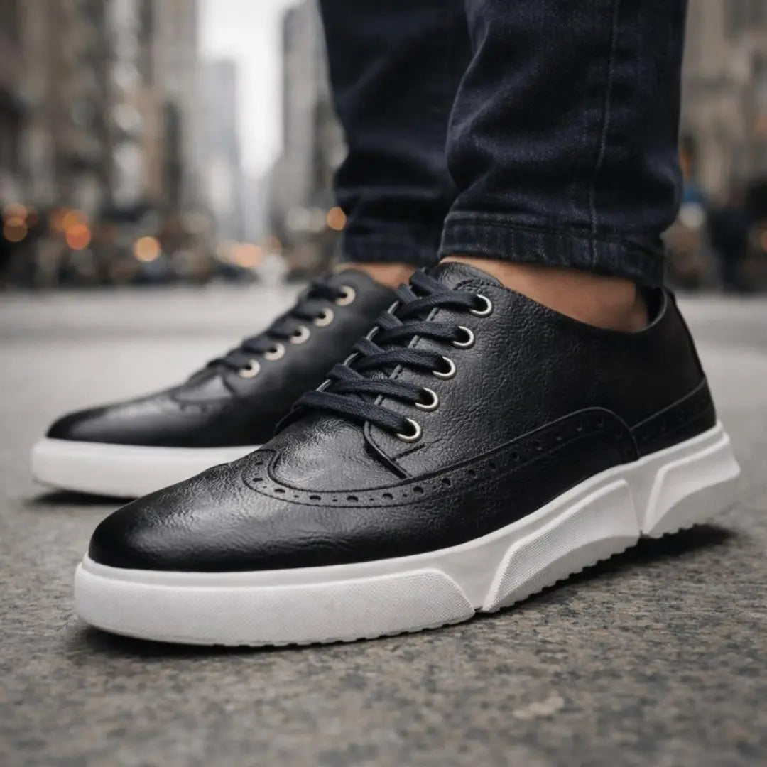 Harrington Men's Leather Trainers - Olympus London