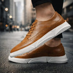 Harrington Men's Leather Trainers - Olympus London