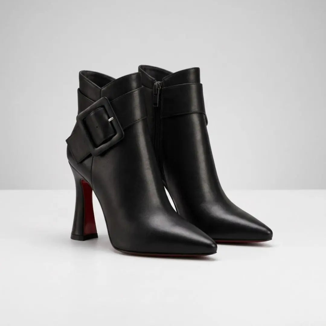 Isabelle Strap Detail Women's Boots - Olyndra London
