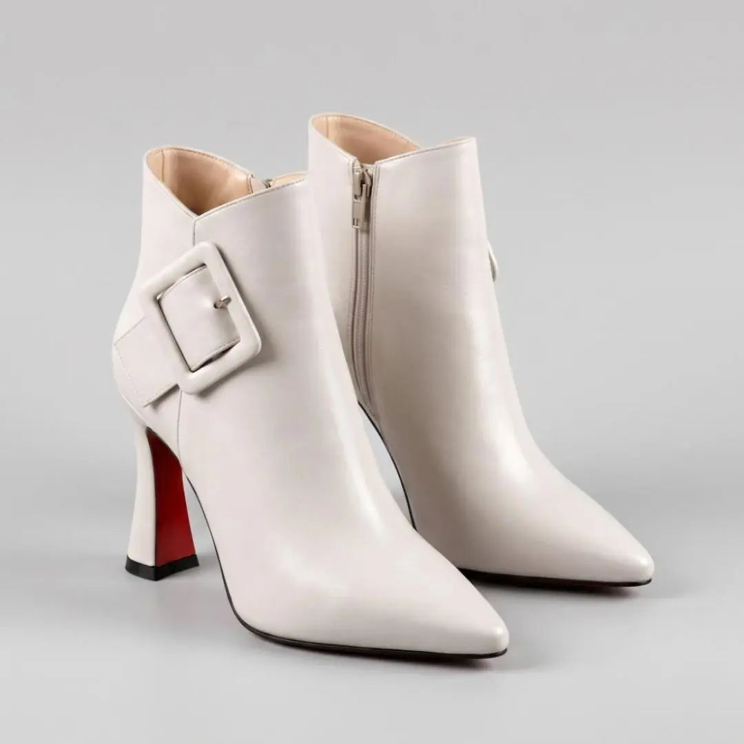 Isabelle Strap Detail Women's Boots - Olyndra London