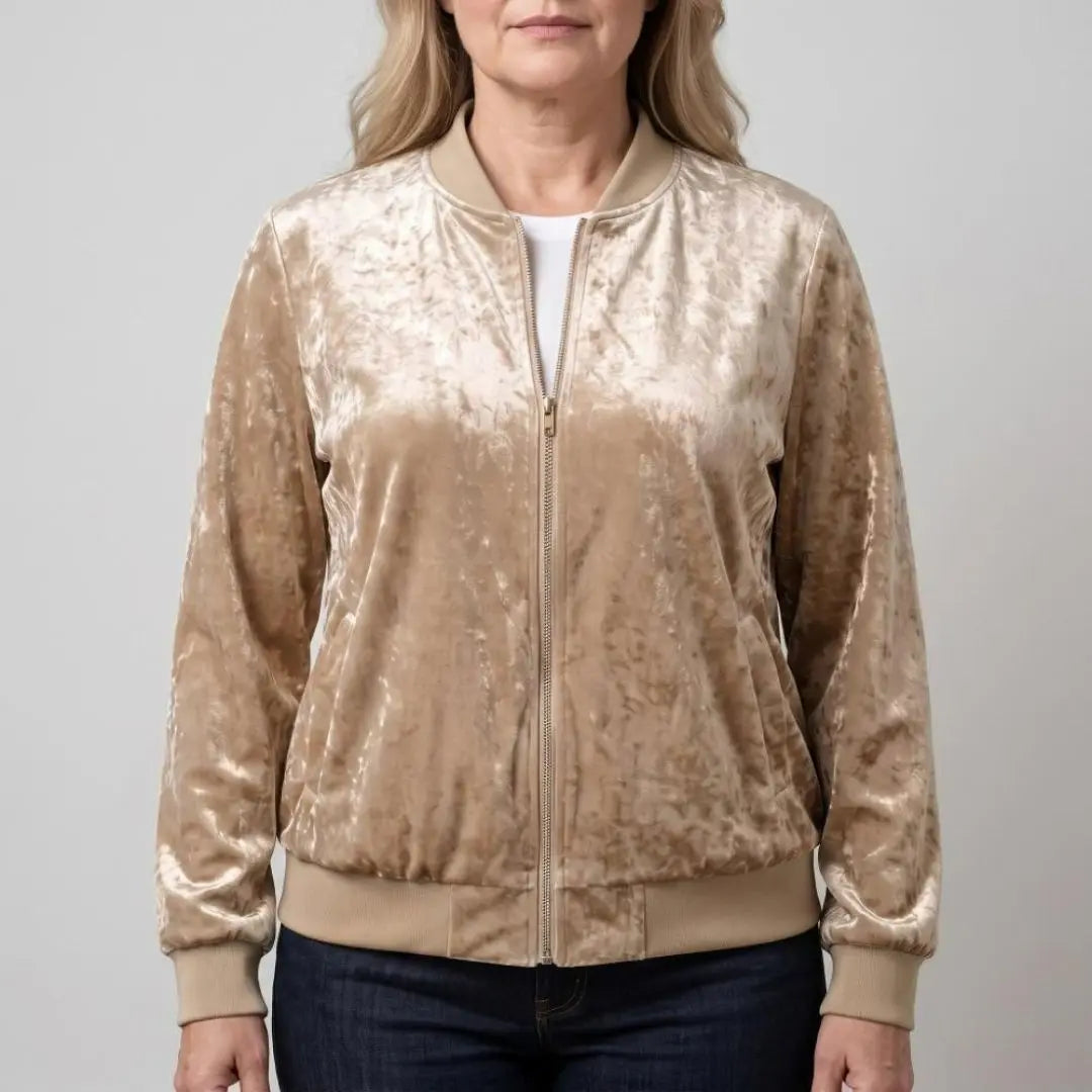 Isadora Glitter Sleeve Women's Jacket - Olyndra London