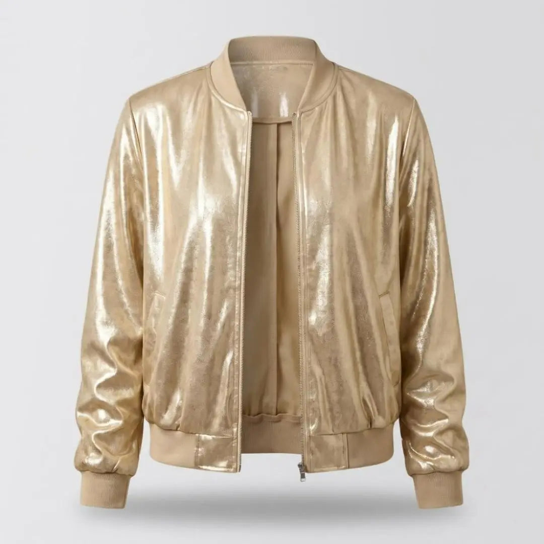 Isadora Glitter Sleeve Women's Jacket - Olyndra London