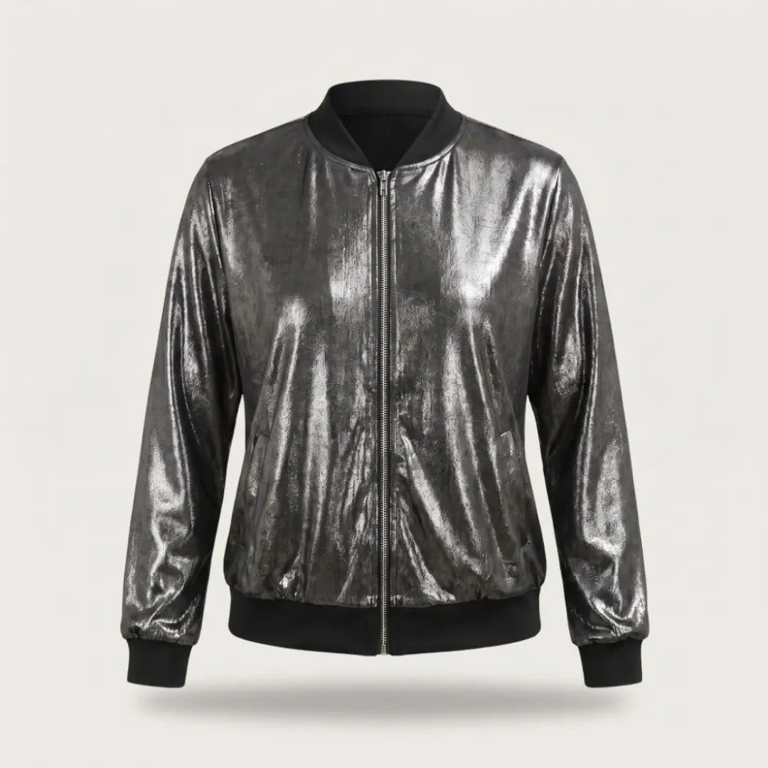 Isadora Glitter Sleeve Women's Jacket - Olyndra London