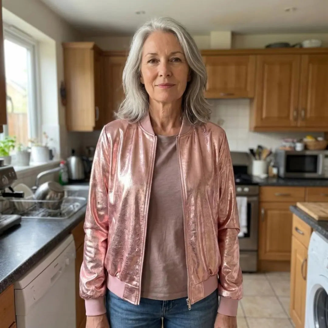 Isadora Glitter Sleeve Women's Jacket - Olyndra London