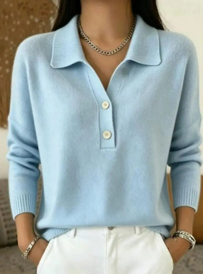 Lorelei - Refined Collared Polo Jumper