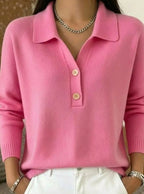 Lorelei - Refined Collared Polo Jumper