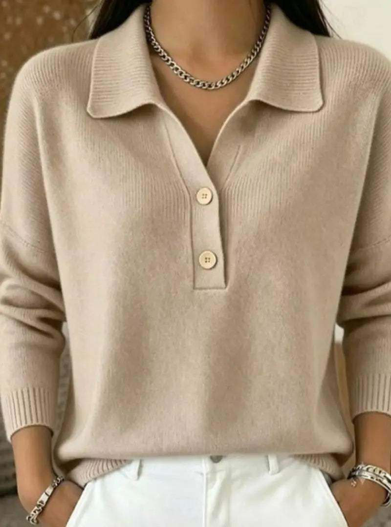 Lorelei - Refined Collared Polo Jumper