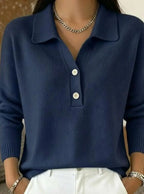 Lorelei - Refined Collared Polo Jumper