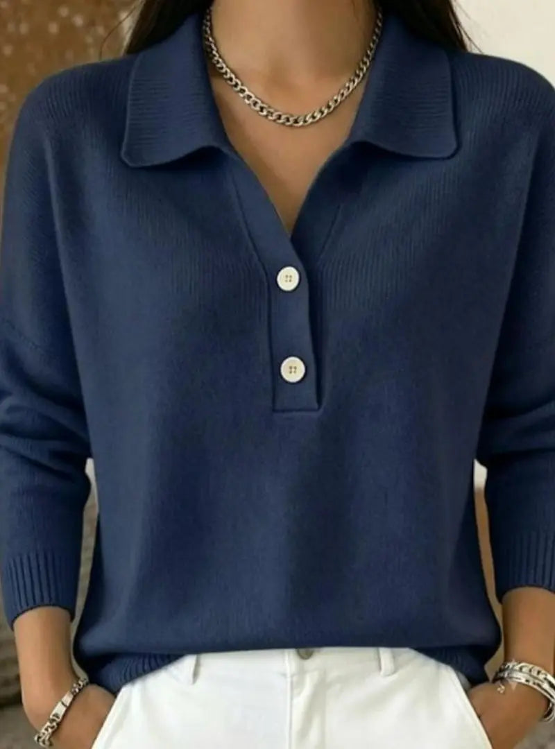 Lorelei - Refined Collared Polo Jumper
