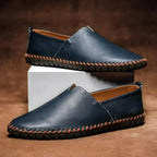 Massimo Men's Leather Loafers - Olympus London